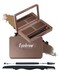 Eyebrow Powder Kit-2 Colors Soft Eye Brow Tinted Powder Palette, Waterproof &amp; Long Lasting Dark/Light Brown Brow Filler, Professional Eyebrow Contour Makeup for Women with Mirror Brow Brush &amp; Razor-1#