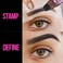 iMethod Eyebrow Stamp and Eyebrow Stencil Kit - Eyebrow Stamp and Shaping Kit for Perfect Brow, Eye Brow Shaping Kit, Long-lasting, Dark Brown