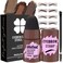 iMethod Eyebrow Stamp and Eyebrow Stencil Kit - Eyebrow Stamp and Shaping Kit for Perfect Brow, Eye Brow Shaping Kit, Long-lasting, Dark Brown