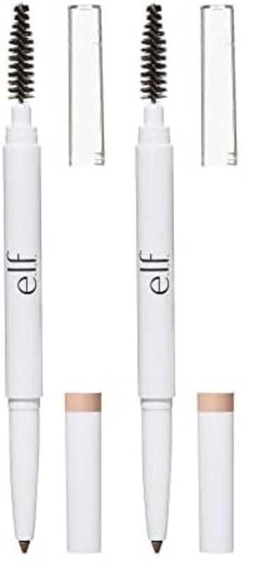 e.l.f. Instant Lift Brow Pencil, Dual-Sided, Precise, Fine Tip, Shapes, Defines, Fills Brows, Contours, Combs, Tames, Blonde, 0.006 Oz (Pack of 2)