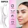 Brow Mapping Kit includes 10m X Black&amp;White Mapping String, 50pcs Eyebrow Ruler Stickers,White and Light Beige Brow Concealer &amp; 2 Brow Brushes, Eyebrow Pencil Razor Sharpener and Instruction