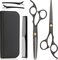 Hair Cutting Scissors Shears Set, Professional Haircut Scissors with Thinning Shears, Stainless Steel Barber Scissors for Men, Women, Kids, Salon &amp; Home Use