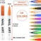 24 Pcs Nail Art Pens 3D Nail Polish Pens - Nail Art Pens for Painting Nails - Nail Polish Design Kit - DIY Nail Graffiti Pen Set for Girls Ladies 24 Colors