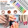 24 Pcs Nail Art Pens 3D Nail Polish Pens - Nail Art Pens for Painting Nails - Nail Polish Design Kit - DIY Nail Graffiti Pen Set for Girls Ladies 24 Colors