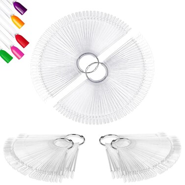 200Pcs Nail Swatch Sticks Nail Polish - Nail Sample Swatches for Gel Polish Clear Nail Polish Swatch Stick Nail Color Display - Nail Swatches Sticks