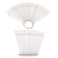 yueton 2 Set Total 100 Tips Transparent Fan-shaped Nail Art Tips Display Polish Board Display Practice Sticks Tool with Metal Screw Split Ring Holder