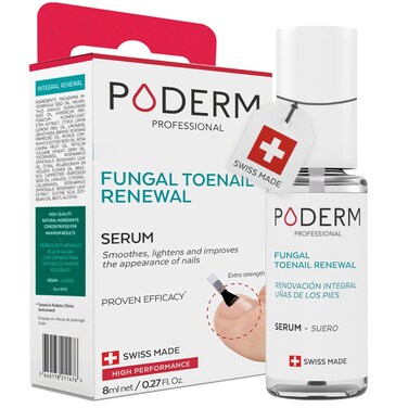 PODERM &ndash; 2 in 1 TOENAIL INTEGRAL RENEWAL &ndash; Restores Appearance of Discolored/Damaged Nails &ndash; Toe and Fingernail Repair &ndash; 100% Natural Ingredients and Vegan &ndash; Quick &amp; Easy &ndash; Swiss Made