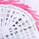 12 Sheets Blank Nail Art Training Cards,Manicure Training Cards for Beginner Lines Painting