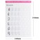 12 Sheets Blank Nail Art Training Cards,Manicure Training Cards for Beginner Lines Painting