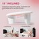 MoyRetty Arm Rest for Nails Tech, Ultimate Comfort in Manicure, Luxurious White U-shaped Manicure Hand Stand - Premium Leather, Easy Assembly