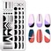 Nail Stamping Plates French Tip Pictures Nail Art Stamping Template Stainless Steel Nail Design Stencil Tools Nail Design Stamp French Tip Stamp