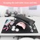 Nail Arm Rest for Acrylic Nails with Nail Table Mat, Microfiber Leather Nail Hand Rest Cushion for Nails, Soft Hand Pillow Footstool with Foldable Nail Art Hand Rest Pad for Nail Tech Use (Black)