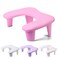 Professional Nail Tech Hand Rest - U-Shaped Manicure Arm Cushion, Large Microfiber PU Leather Pillow for Acrylic Nail Technicians (Pink)