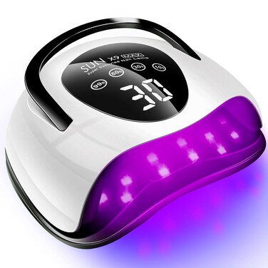 268W LED UV Light Dryer for Nails Gel Polish with 57 Lamp Beads 4 Timer Setting &amp; LCD Touch Display Screen, Auto Sensor, Professional Nail LAMP
