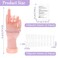Practice Hand for Acrylic Nails, Nail Practice Hand with 100 Pcs Nail Tips 120 Pcs Double-side Jelly Glue Stickers Bendable Fake Hand Mannequin Hand for Nail Practice Manicure Beginners