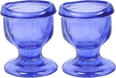 Glass Eye Wash Cup with Engineering Design to Fit Eyes for Effective Cleansing Superior, Smooth Edge,Snug Fit- with Storage Container Soothing Relief from Allergens, Irritants, Makeup, Dust, Dry Eyes