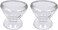 Glass Eye Wash Cup for Keep Your Eyes Clean and Healthy   Soothing Relief from Allergens, Irritants, Makeup, Dust, Dry Eyes   Eye Shaped Rim, Snug Fit Set of 2