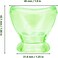 Glass Eye Wash Cup for Keep Your Eyes Clean and Healthy   Soothing Relief from Allergens, Irritants, Makeup, Dust, Dry Eyes   Eye Shaped Rim, Snug Fit Set of 2 Color Green