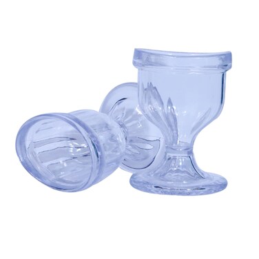 Transparent Eye Wash Cup with Storage Container- Eye Cups for Eye wash Shaped Rim for Eye Rinse n Cleansing Eye wash Cups Remove Dust, Makeup &amp; Irritants- Eye wash kit Set of 2 Eye Cup