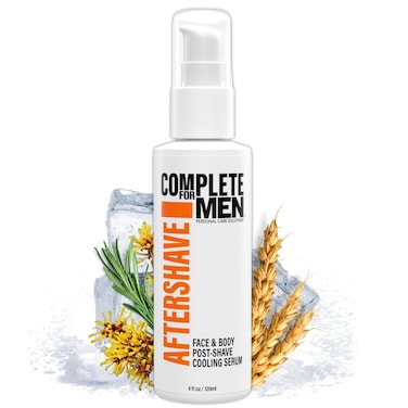 Aftershave for Men - Men's Natural Aftershave, Alcohol Free Shave Gel, Smooth Skin Aftershave, After Shave Lotion for Men Sensitive Skin, Cooling Serum and Soothing Face Serum