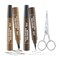 Beard Styling Kit for Men: Waterproof Pen Filler with Scissor, Long-Lasting Natural Finish for Defined Beards (Brown, 2 PCS)