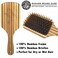 Badass Beard Care Wood Bristle Beard Brush For Men - Anti-static, 100% Bamboo &amp; Light Weight