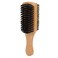 zjchao Hard &amp; Soft Hair Brush, Men s Beard Brush, Double Sided Beard Brush, Imitation Brush with Rubber Wood Handle for Men, Hard &amp; Soft Hair Brush Beard Styling Brush