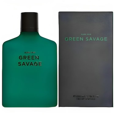Zara Man Green Savage Cologne for Men EDT Eau De Toilette 100 ML (3.4 FL OZ)