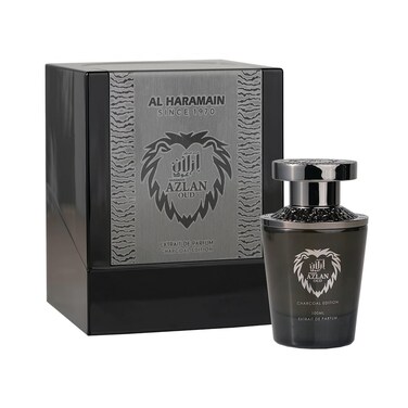 Al Haramain Azlan Oud Charcoal Edition Extrait De Parfum for Men, 3.33 Ounce