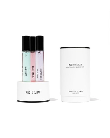 The Mediterranean Collection Trio Perfume, Unisex Eau de Parfum for Men &amp; Women, Travel Spray Fragrance Set with Cherry Fiesta, Electric Soul &amp; Ocean Eyes, Gifts, Cologne, 0.3 Fl Oz x 3