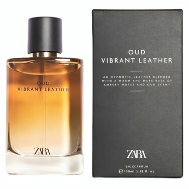Zara Oud Vibrant Leather EDP Eau De Parfum Cologne for Men 100 ML (3.38 FL. OZ)