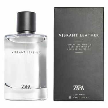 Zara Vibrant Leather EDP Eau De Parfum Cologne for Men 100 ML (3.38 FL. OZ)
