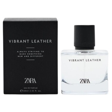 Zara Vibrant Leather EDP Eau De Parfum Cologne for Men 60 ML (2.03 FL. OZ)
