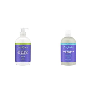 SheaMoisture Apple Cider Vinegar Anti-Dandruff Conditioner and Aloe Butter Scalp Moisture Shampoo Hair Care System 13 oz