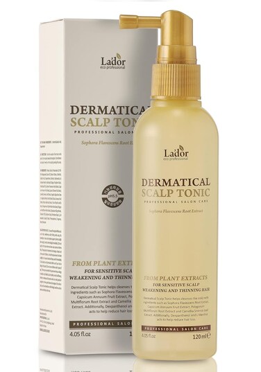 LA'DOR Dermatical Scalp Tonic for Hair Loss - Scalp Care for Thinning Hair, Reduces Itching &amp; Dandruff - Leave-In Spray, 4.05 Fl Oz (4 Fl Oz, Pine, Citrus, Amber, Musk, Balsam, Herb)
