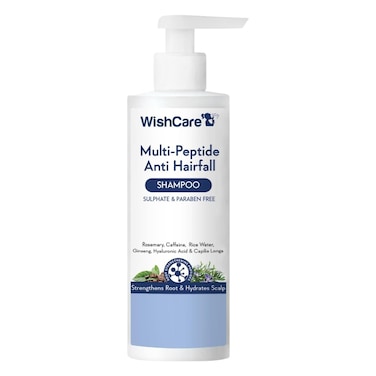 Multi Peptide Anti Hairfall Shampoo - Rice Water, Rosemary, Capilia Longa, Hyaluronic Acid &amp; Caffeine 250ml