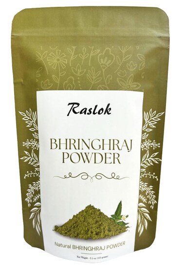 Pure Bhringraj Powder   Pure Bhringaraj Eclipta Alba Powder   Hair Growth (3.52 oz)