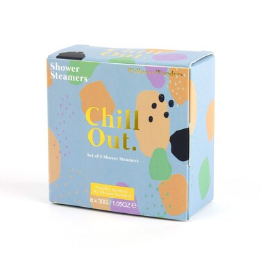 Gift Republic Chill Out Shower Steamers Vanilla &amp; Jasmine Scented Aromatherapy Shower Steamers Pack of 8 Shower Bombs Pampering Gift Set Adult Teen