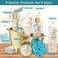 Spa Gift Baskets For Women - Luxury Bath Set With Jasmine &amp; Lavender - Spa Kit Includes Body Wash, Bubble Bath, Lotion, Bath Salts, Body Scrub, Body Spray, Shower Puff, and Towel