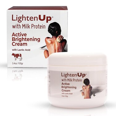 OMIC Lighten-Up, Lactic Acid Cream, 3.4 Fl oz 100ml, Skin Brightening Cream for Body, Knees, Underarms, Armpit, Intimate Parts, Face
