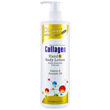 Collagen Hand Body Lotion Vitamin E Avocado Oil Deeply Moisturizes Firms Smooth Skin 480g / 16.23fl.oz