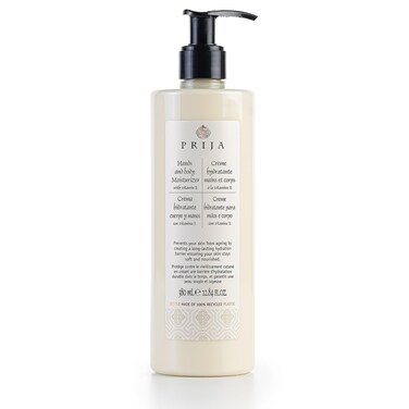 Prija Hands And Body Moisturizer with Vitamin E and Hyaluronic Acid to Protect Against Ageing - Made in Italy with 100% Recyclable Bottle (12.84 Fluid Ounce)