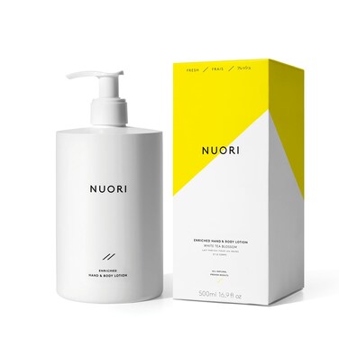 NUORI Enriched Hand &amp; Body Lotion  Lightweight, Moisturizing, Antioxidant Protection, All Natural Skincare, 500 ml / 16.9 fl oz