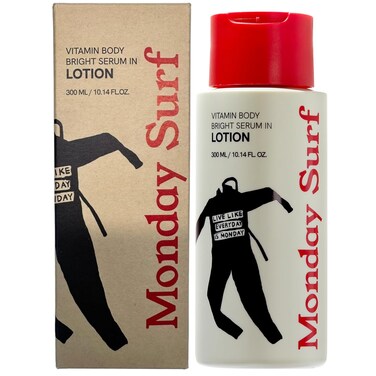 Vitamin Body Lotion-Vanilla Woods Scent, Glow Skin, Korean Body Lotion, 24-Hour Moisture Skin Care, Niacinamide, Vitamin C, Vegan, for Women &amp; Men 10.14 Fl Oz