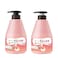 WELCOS KWAILNARA Peach Milk Body Lotion &amp; Body Wash Set &ndash; Hydrating &amp; Nourishing Korean Skincare Set with Peach Extract, 560 g / 19.75 oz Each