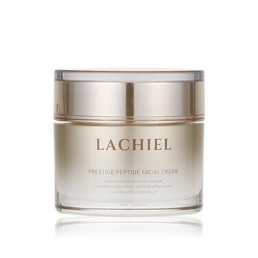 Prestige Peptide Facial Cream 1.69fl.oz (50ml) Panthenol, 20 Peptides, Carnosine, Adenosine, Niacinamide, Anti-aging, Wrinkle improvement, Made in KOREA.