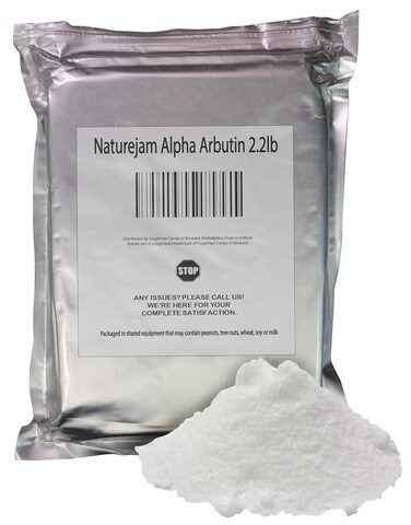 Naturejam Alpha Arbutin Powder Pure Skin Whitener Brightener Dark Spot Corrector (2.2 Pounds)