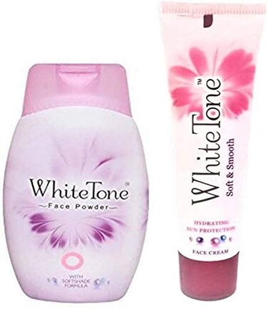 White Tone Face powder and face cream combo (30g+25g) (55 g)