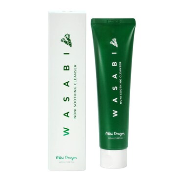 MissDragon Wasabi Noni Soothing Cleanser (3.38 fl.oz.) &ndash; Vegan, Mildly Acidic pH 5.5 Deep Cleanser for Sensitive and Acne-Prone Skin with Gentle Daily Exfoliation