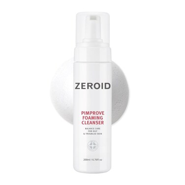 ZEROID Pimprove Foaming Cleanser Korean Dermocosmetic Balanced Care for Oily &amp; Troubled Skin (200 mL)